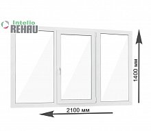 Пластиковое окно Rehau Intelio (трехстворчатое)